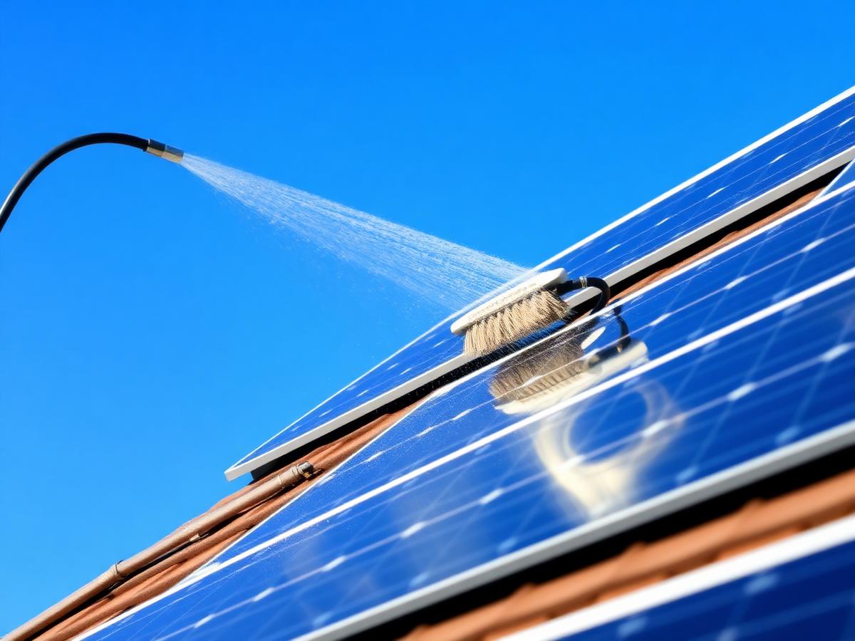 Zonnepanelen reinigen